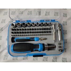 New 68 Piece Ratcheting Screwdriver Bits & Socket Set, Magnetic Bits